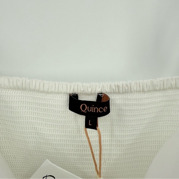 Quince 100% Organic Cotton Poplin Spagetti Strap Maxi Dress in Classic White L - Picture 10 of 16